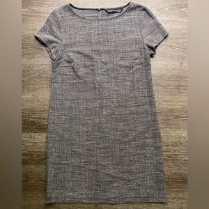 Zara Black and White Plaid Dress Size XS